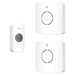 Arlec Premium 38 Sound Battery Powered Wireless Door Chime - Twin Pack