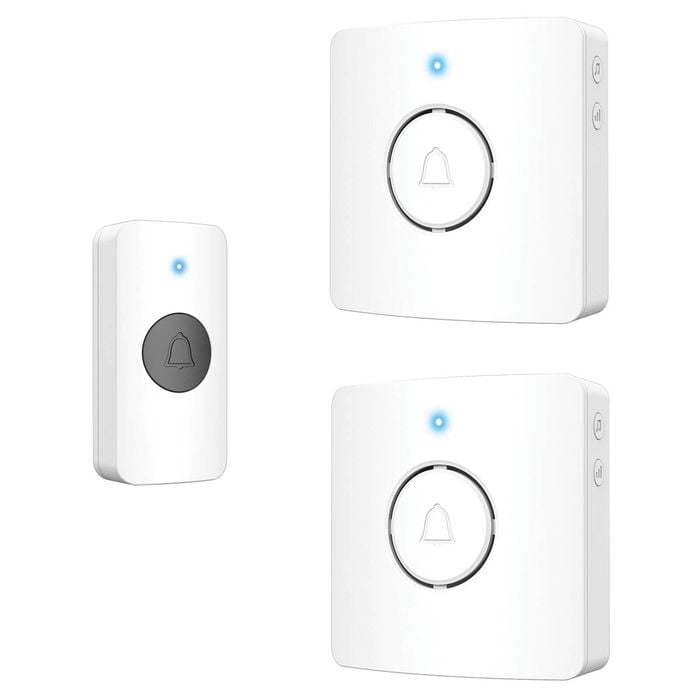 Arlec Premium 38 Sound Battery Powered Wireless Door Chime - Twin Pack