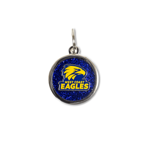 Afl Pet Id Tag - West Coast Eagles - Engravable - 25mm Diameter