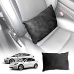 Black Waist Support Pillow for Tesla Model 3 2017-2023 and Model Y 2021-2024 Seat Lumbar