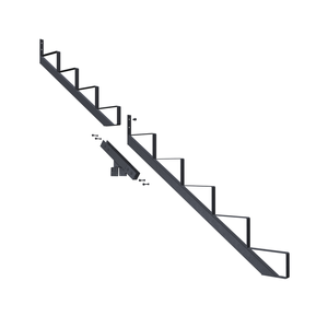 Peak 9-Step Stair Stringer and Connector Kit