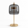 Nordhavn Replica Jube Table Lamp, 240V Grey Glass Dome Bedside Desk Light