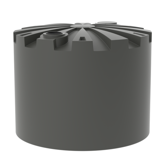 Melro Tanks 50000L Round Poly Water Tank - Slate Grey