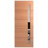 Hume 2340 x 1200 x 40mm Entrance Door Linear Clear Glass XLR160