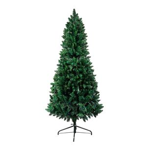 Santaco 1.8M Pencil Slim Christmas Tree Prelit Xmas 4 Color Led Lights 8 Flash Mode