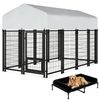 Advwin 240CM Heavy Duty Metal Dog Kennel Cage + Elevated Dog Bed