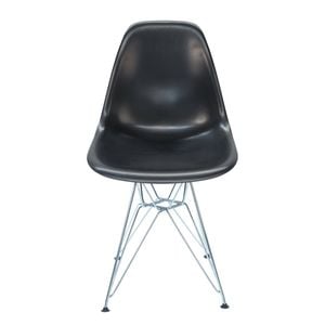 Sk Designer Living | Replica Eames Dsr Eiffel Chair | Plastic & Chrome - Black