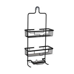 Barelli Black Over Shower Aluminium Rust Free Shower Caddy
