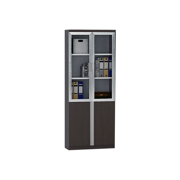 Modern Furniture XANDER 2 Door Display Cabinet 80cm - Black