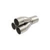 Outlaw Polished Stainless Steel 3 Into 1 Merge Collector, 3 X 1-7/8" ID, 2¼" Outlet
