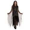 Evening Enchantress Adult Halloween Costume Black Glitter Mermaid Dress with Hood Halloween, STANDARD