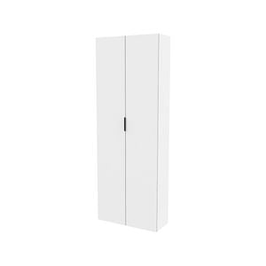 Lugna 2048 x 750 x 280mm White 5 Shelf Double Door Cabinet