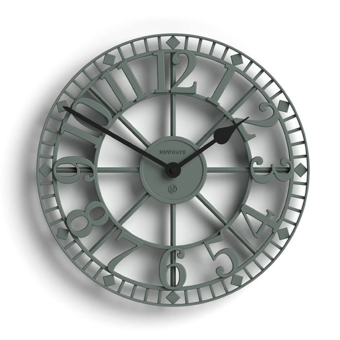 Newgate Warehouse Wall Clock-asparagus Green