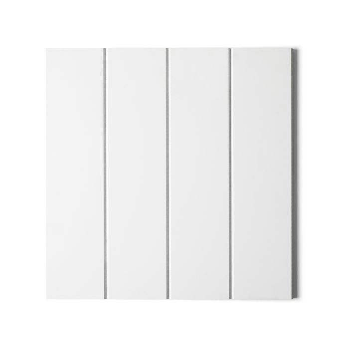 2400 x 1200mm 9mm Lining Panel White MDF Primed VJ 100mm - 2400mm