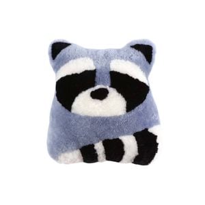 Huxford Grove Sheepskin Pet Racoon Cushion Home Decorative Pillow 35x40cm Multi