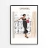 Luxury Fashion Store with Black Lady Print 100% Australian Made 60x90cm (Poster)