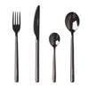 Sherwood 24 Piece Titanium Black Stainless Steel Cutlery Dinner Set Knife/Fork/Spoon
