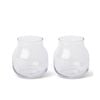 2PK E Style 17cm Glass Gabbie Flower Vase Decor - Clear