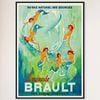 Galrie Brault Lemonade Vintage Advertising Poster Retro Framed Art Print for Home Decor, Black Frame, A4 21 x 30cm (8 x 12inch)