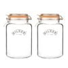 Kilner Square Clip Top Glass Jar 3 Litre Set Of 2