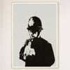 Galrie Banksy Rude Copper Artwork Print Iconic Urban Art from 2002, Wood Frame, 70 x 100cm (28 x 40inch)