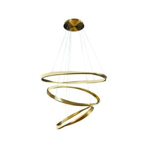 3 Ring LED Pendant Light - Delessi Saturno - Gold