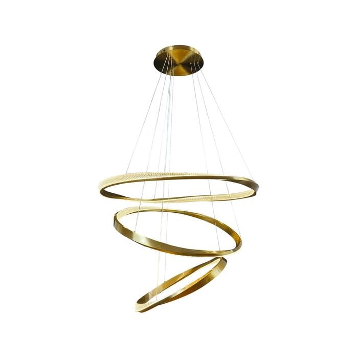 3 Ring LED Pendant Light - Delessi Saturno - Gold