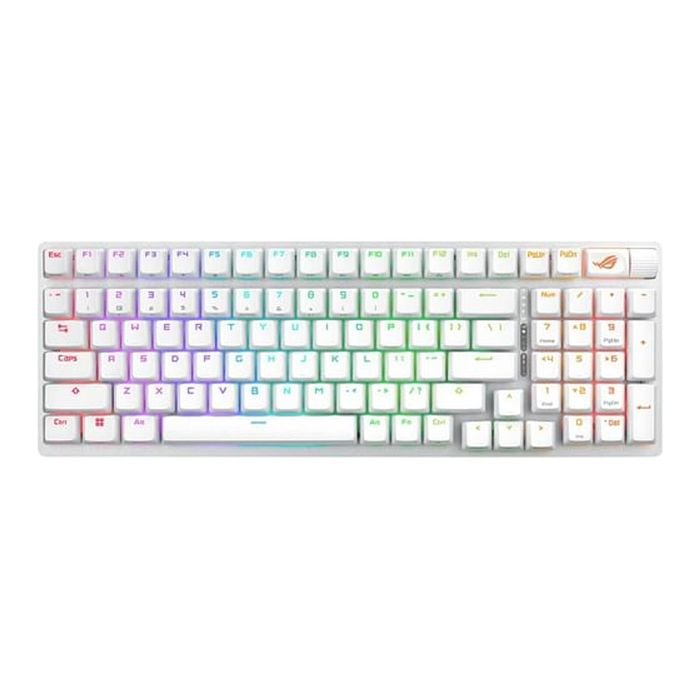 Asus Rog Strix Scope Ii 96 Wireless Gaming Keyboard - Moonlight White [rog Strix Scope Ii 96 Wl Snow Switch Wht]