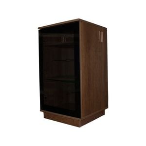 Tauris 1000mm Dark Oak Hollywood Turntable and Vinyl Storage Cabinet