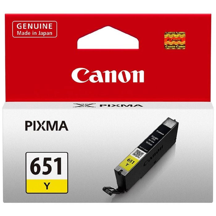 Canon CLI-651Y Yellow Ink Cartridge Original for Inkjet Printers