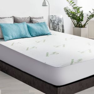 40cm Giselle 100% Bamboo Mattress Protector Queen