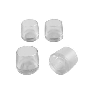 Surface Gard 16mm Clear Round Chair Tip - 4 Pack