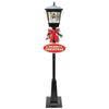 Christabelle 1.8m Christmas Lamp Post Outdoor Display Decoration LED Lights Front Yard Lawn Statue Ornament Black