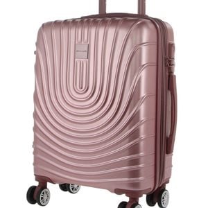 Pierre Cardin Cabin Hard-shell Suitcase Travel Luggage Bag 54cm/48l Rose