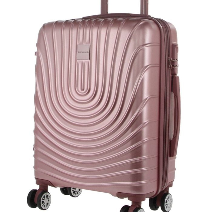 Pierre Cardin Cabin Hard-shell Suitcase Travel Luggage Bag 54cm/48l Rose