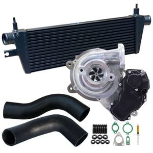 Upgrade Billet Turbo Charger With 52mm Intercooler & Hoses For Toyota Fortuner 1gd-ftv 2.8l 2015-2020