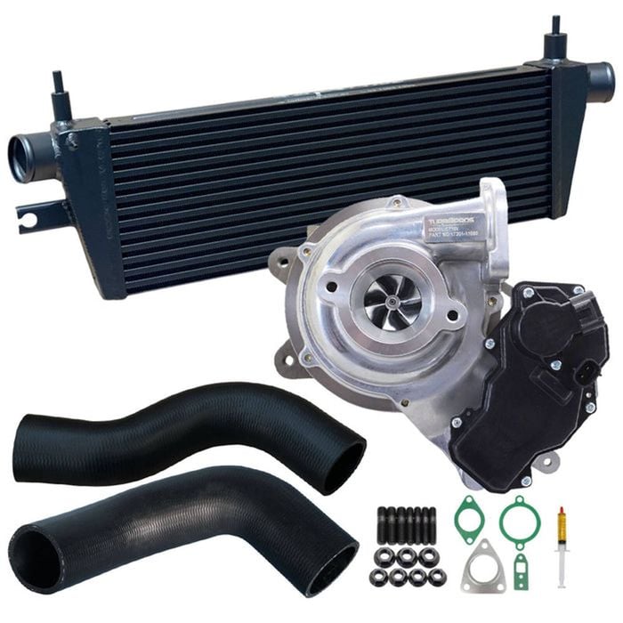 Upgrade Billet Turbo Charger With 52mm Intercooler & Hoses For Toyota Fortuner 1gd-ftv 2.8l 2015-2020