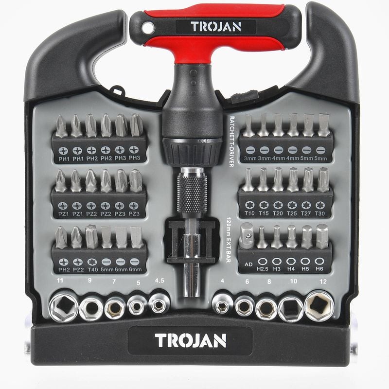 48PC Ratcheting T-handle Set