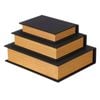 Society Home Atticus Book Box Set Of 3 Black & Natural 23x7x29cm