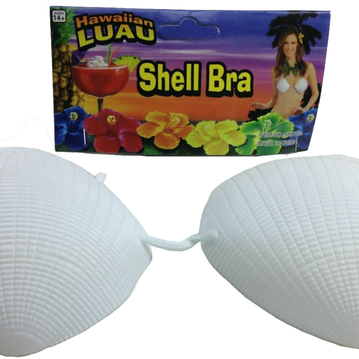 SHELL BRA Costume Party Hawaiian Hula Beach Dress Top Tropical Mermaid