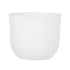260 x 310mm Extra Large White Round Dotty Ceramic Pot