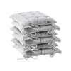 Harbour Housewares Square Dining Chair Seat Cushions - Grey - Pack Of 6
