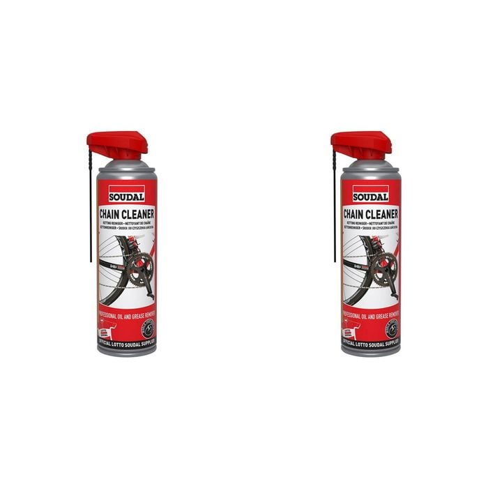 2PK Soudal Bike/Bicycle Chain Dirt Cleaner Spray Can 500ml