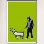 Galrie Banksy Choose Your Weapon Green Print 2010 Limited Edition Art, Black Frame, 70 x 100cm (28 x 40inch)