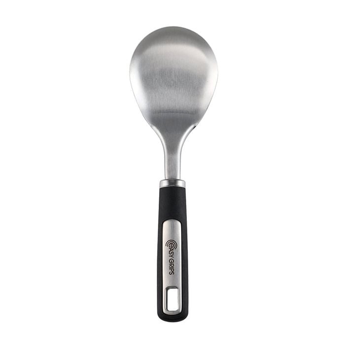 Easy Grips Stainless Steel Rice Spoon Black