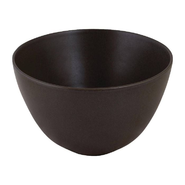 Zuma Rice Bowls Charcoal Deep 113mm 6 Pack Ceramic Dinnerware