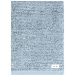 Esprit 600GSM Porto Ribbed Combed Cotton Bath Towel 68x137cm Chambray Blue