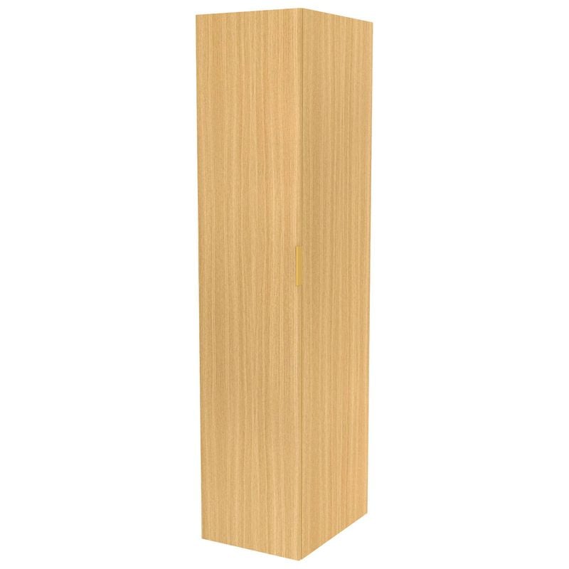 Lugna 2048 x 450 x 580mm Sand Double Hanging Left Hinged Door Storage Cabinet