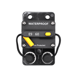 Exotronic 60A Surface Mount Waterproof DC Circuit Breaker - Side by Side