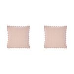 2PK Linen House 48x48cm Miranda Pink Bedroom Cushion Square